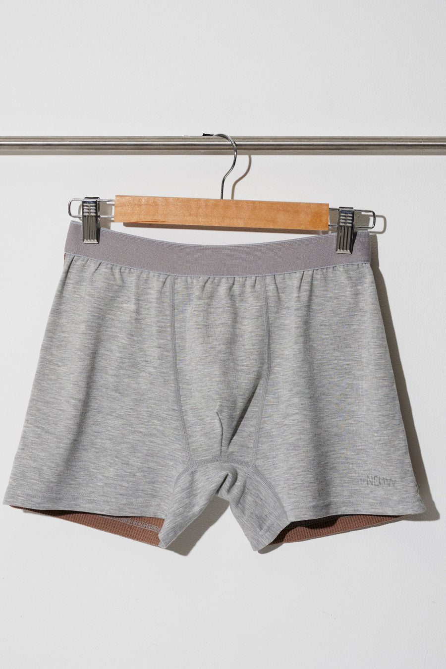 Hybrid wear BOXER（Punch×Waffle）杢GRAY×BROWN [New Color]