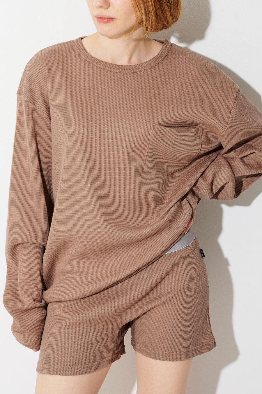 Relux LONG T-SHIRT（Waffle）Brown [New ITEM]