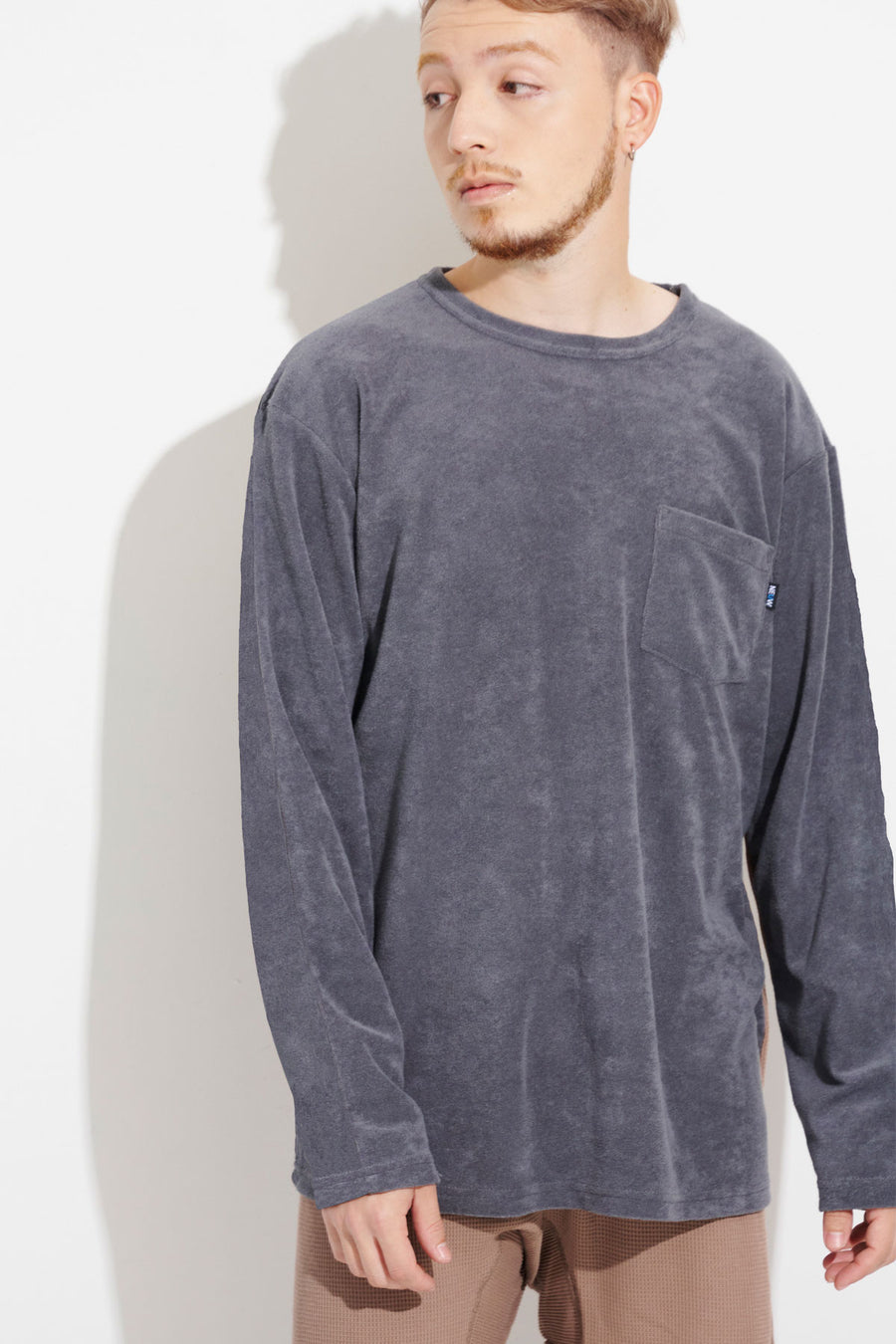 Relux LONG T-SHIRT（Pile）Chacoal Gray [New ITEM]
