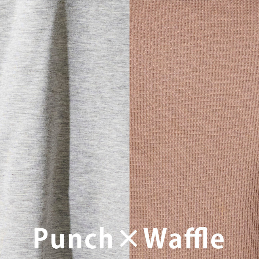 Hybrid wear BOXER（Punch×Waffle）杢GRAY×BROWN [New Color]