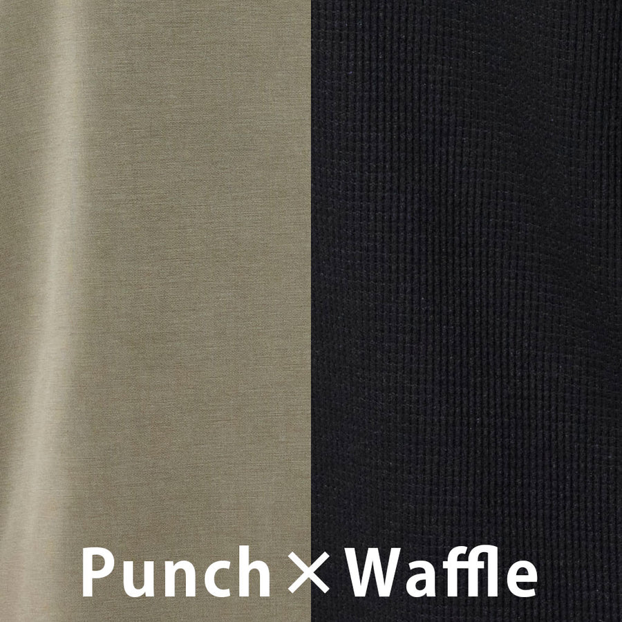 Hybrid wear BOXER（Punch×Waffle）Khaki×Black