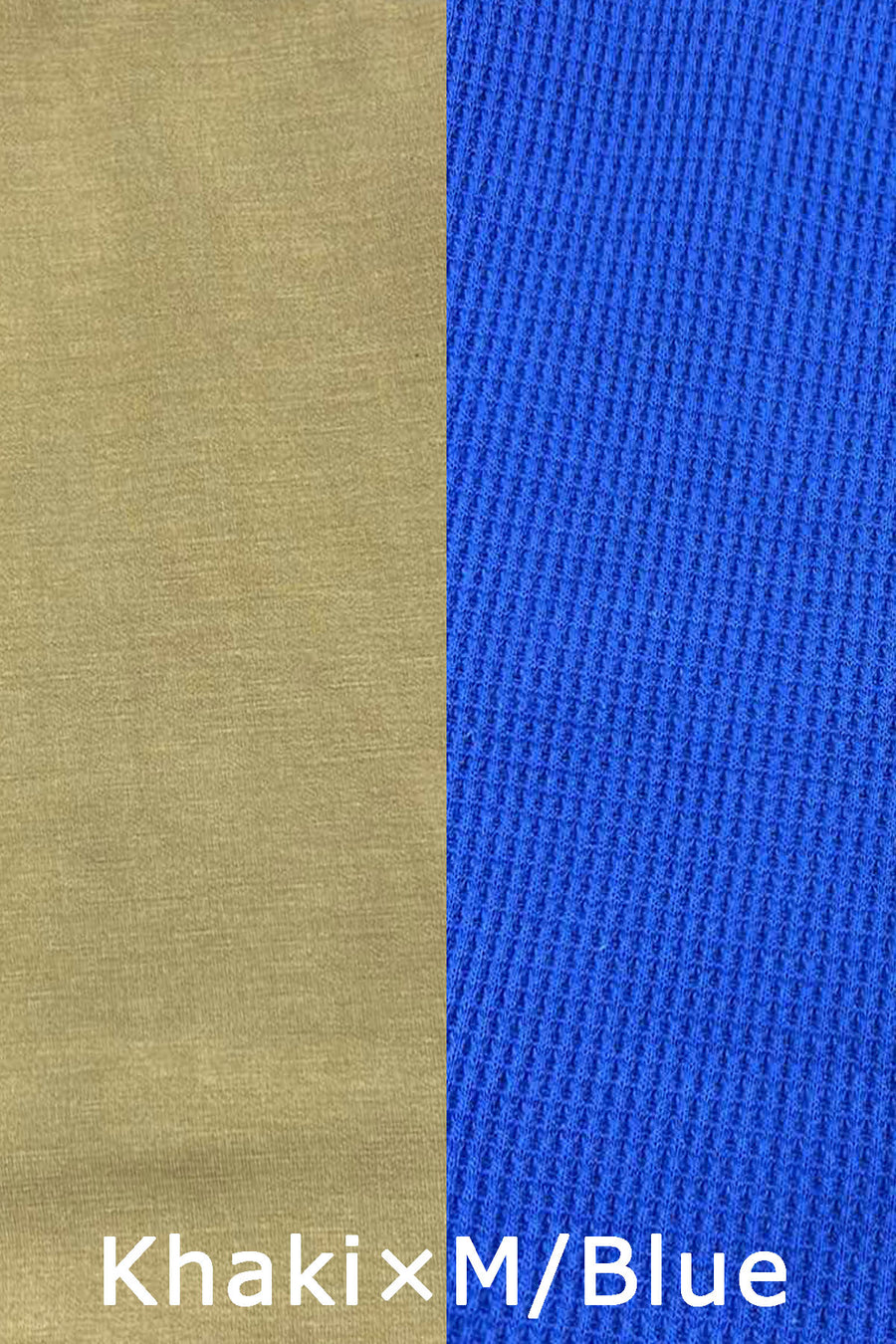 Hybrid wear BOXER（Punch×Waffle）Khaki×M/BLUE [New Color]